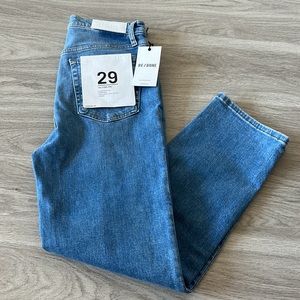 NWT RE/DONE Comfort Stretch High Rise 70s Stove Pipe Jeans